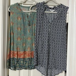 Two Sleeveless Tops